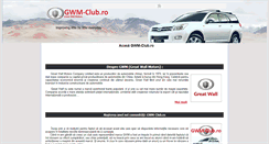 Desktop Screenshot of gwm-club.ro